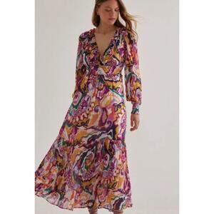 NWT Anthropologie The Odetta Ruffled V-Neck Dress - XXS